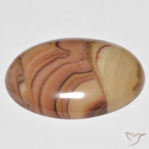 Diaspro Multicolore naturale da 23.68 ct, Ovale, Opaco