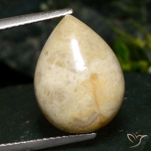 8.73ct Naturale Multicolore Diaspro, Forma a pera, Opaco