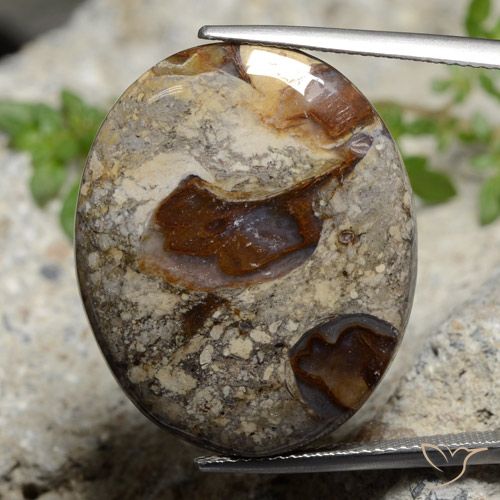 Diaspro Multicolore naturale da 29.47 ct, Ovale, Opaco