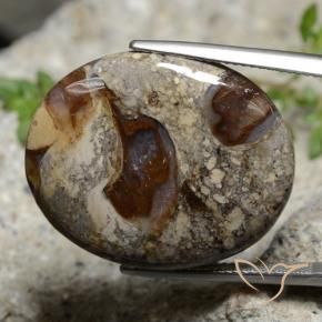 Diaspro Multicolore naturale da 29.47 ct, Ovale, Opaco