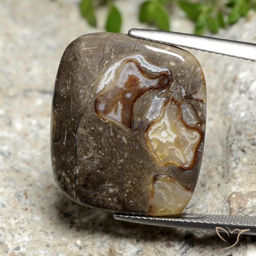 19.87ct Naturale Multicolore Diaspro, Cuscino, Opaco