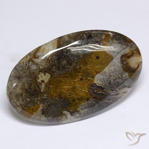 Diaspro Multicolore naturale da 48.91 ct, Ovale, Opaco