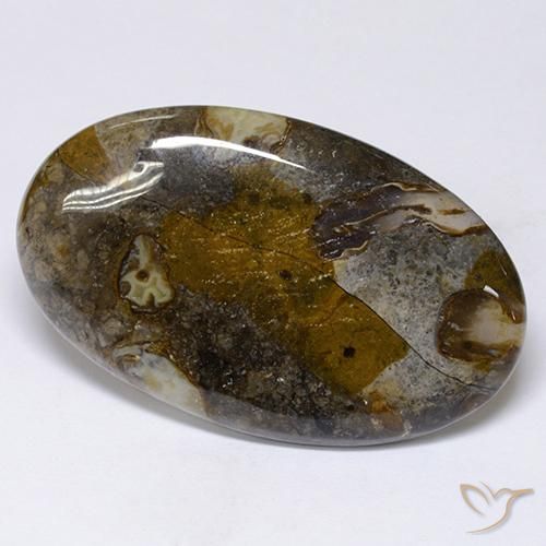 Diaspro Multicolore naturale da 48.91 ct, Ovale, Opaco