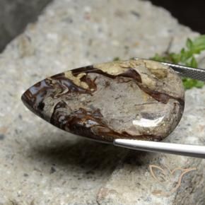 Diaspro Multicolore naturale da 37.59 ct, Forma a pera, Opaco