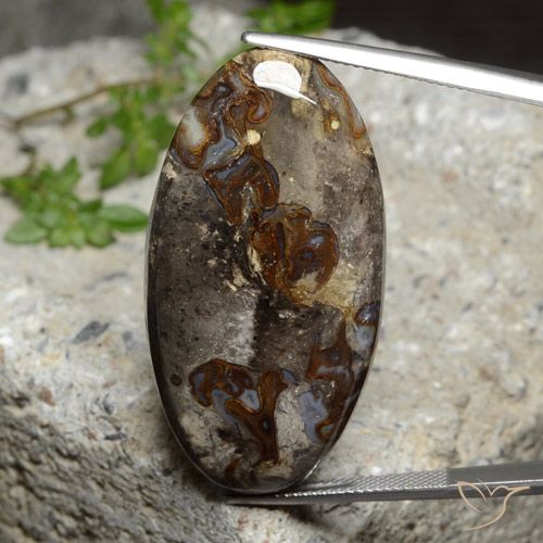 47.90ct Naturale Multicolore Diaspro, Ovale, Opaco