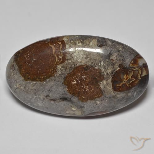 46.26ct Naturale Multicolore Diaspro, Ovale, Opaco