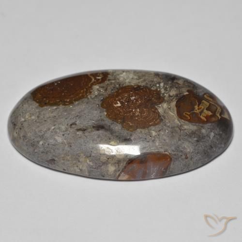 Diaspro Multicolore naturale da 46.26 ct, Ovale, Opaco