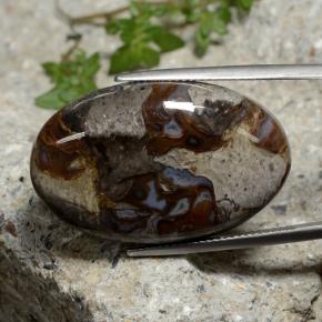 Diaspro Multicolore naturale da 39.19 ct, Taglio ovale, Opaco