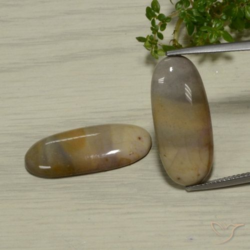 17.37ctw Naturale Multicolore Diaspro, Ovale, Opaco