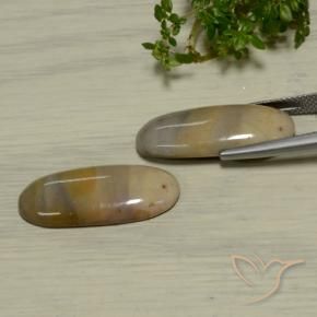 Gemme di Diaspro Multicolore naturale da 17.37 ct, Ovale, Opaco