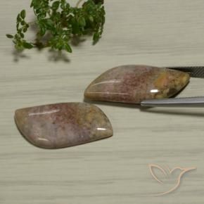 Gemme di Diaspro Multicolore naturale da 28.77 ct, Taglio a fantasia, Opaco
