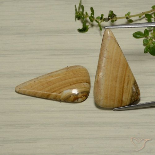 13.78ctw Naturale Multicolore Diaspro, Forma a pera, Opaco