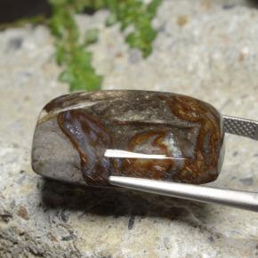 Diaspro Multicolore naturale da 25.44 ct, Taglio a cuscino, Opaco