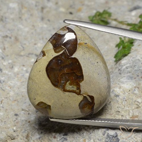 22.24ct Naturale Multicolore Diaspro, Forma a pera, Opaco