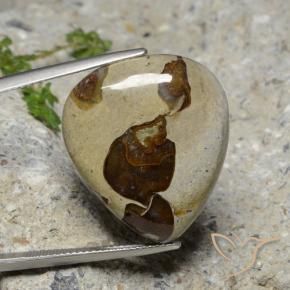 Diaspro Multicolore naturale da 22.24 ct, Forma a pera, Opaco