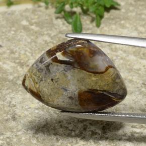 Diaspro Multicolore naturale da 9.97 ct, Taglio trillion, Opaco