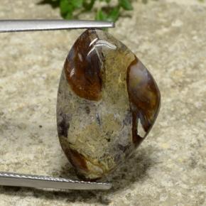 Diaspro Multicolore naturale da 9.97 ct, Taglio trillion, Opaco