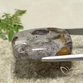 Diaspro Multicolore naturale da 31.55 ct, Cuscino, Opaco