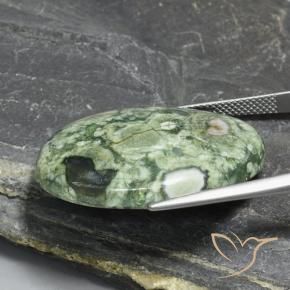 Diaspro Multicolore naturale da 28.77 ct, Ovale, Opaco