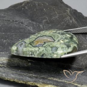 Diaspro Multicolore naturale da 35.35 ct, Forma a pera, Opaco
