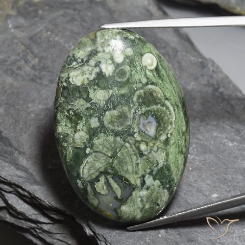38.32ct Naturale Multicolore Diaspro, Ovale, Opaco