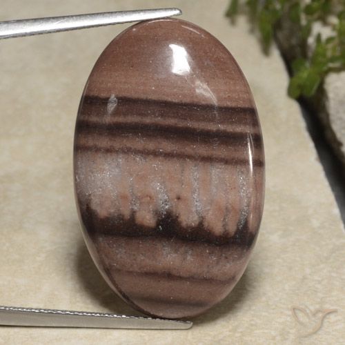 24.78ct Naturale Multicolore Diaspro, Ovale, Opaco