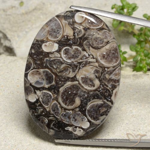 36.83ct Naturale Multicolore Diaspro, Ovale, Opaco