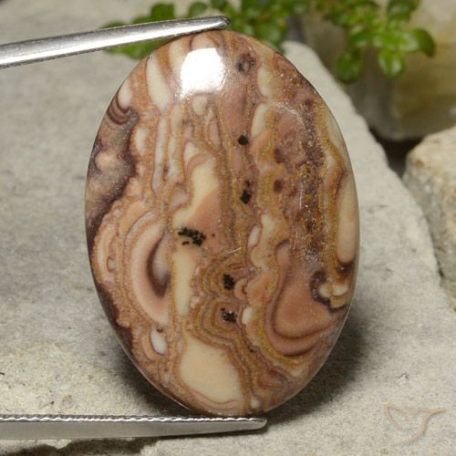 18.62ct Naturale Multicolore Diaspro, Ovale, Opaco
