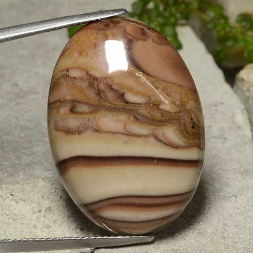 Diaspro Multicolore naturale da 26.59 ct, Taglio ovale, Opaco