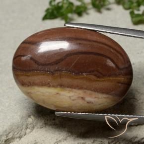 Diaspro Multicolore naturale da 23.09 ct, Ovale, Opaco