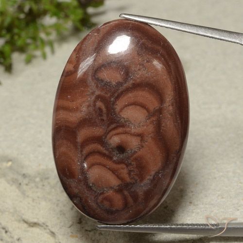 26.85ct Naturale Multicolore Diaspro, Ovale, Opaco