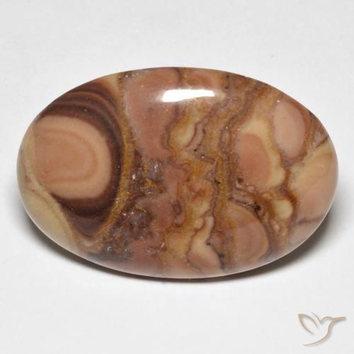 23.08ct Naturale Multicolore Diaspro, Ovale, Opaco