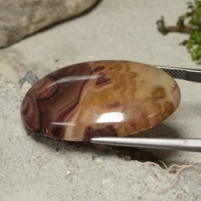 Diaspro Multicolore naturale da 33.44 ct, Ovale, Opaco