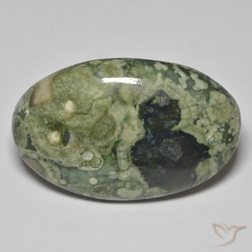 33.43ct Naturale Multicolore Diaspro, Ovale, Opaco