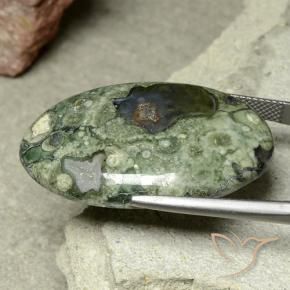 Diaspro Multicolore naturale da 31.92 ct, Ovale, Opaco