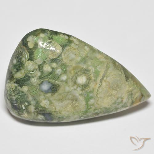 15.75ct Naturale Multicolore Diaspro, Forma a pera, Opaco