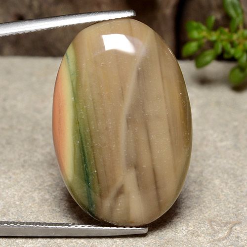 Diaspro Multicolore naturale da 25.96 ct, Ovale, Opaco