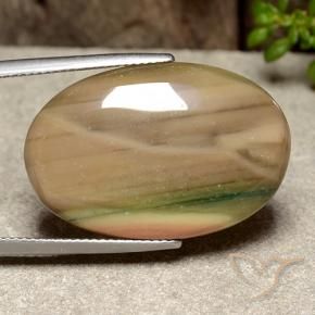 Diaspro Multicolore naturale da 25.96 ct, Ovale, Opaco