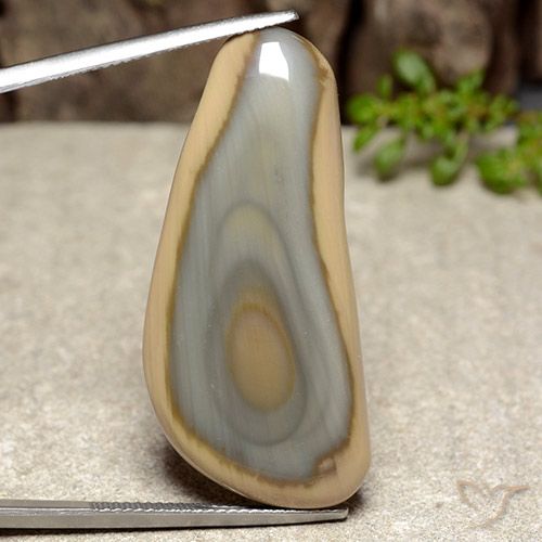 29.35ct Naturale Multicolore Diaspro, Taglio a fantasia, Opaco