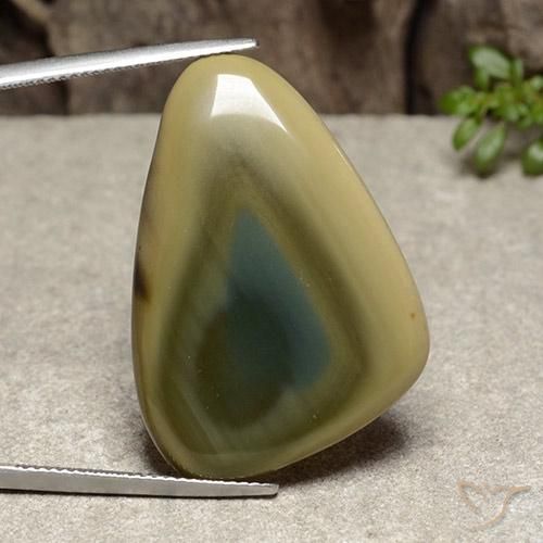27.27ct Naturale Multicolore Diaspro, Taglio a fantasia, Opaco