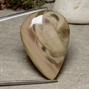 Diaspro Multicolore naturale da 32.33 ct, Forma a pera, Opaco