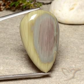 Diaspro Multicolore naturale da 29.73 ct, Forma a pera, Opaco