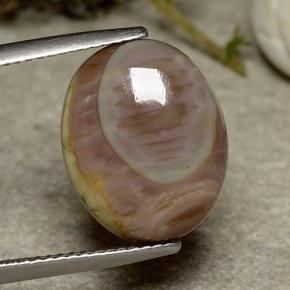 Diaspro Multicolore naturale da 5.51 ct, Taglio ovale, Opaco