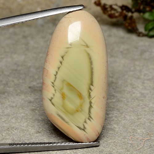16.99ct Naturale Multicolore Diaspro, Taglio a fantasia, Opaco