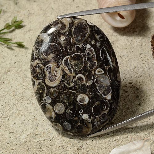 51.44ct Naturale Multicolore Diaspro, Ovale, Opaco