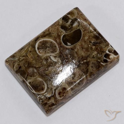 Diaspro Multicolore naturale da 18.34 ct, Taglio a baguette, Opaco