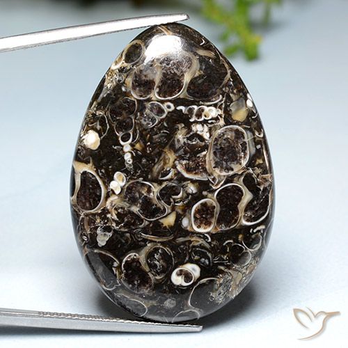 Diaspro Multicolore naturale da 39.93 ct, Forma a pera, Opaco