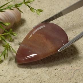 Diaspro Multicolore naturale da 34.75 ct, Forma a pera, Opaco