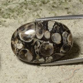 Diaspro Multicolore naturale da 29.80 ct, Ovale, Opaco