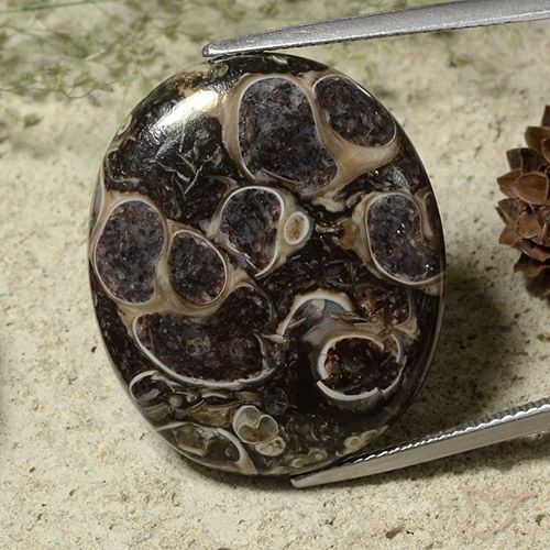 28.37ct Naturale Multicolore Diaspro, Ovale, Opaco